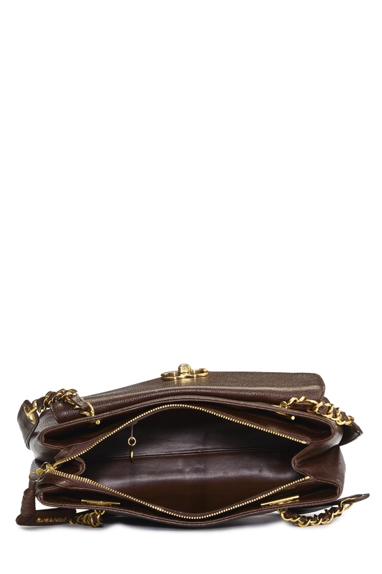 Brown Caviar Pocket Tote Small, , large image number 5