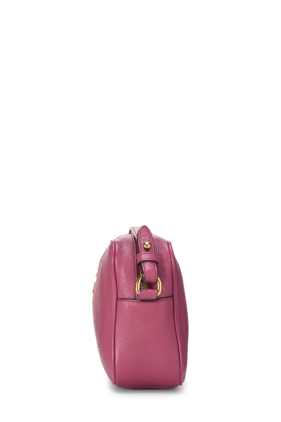 Pink Vitello Daino Camera Crossbody Bag, , large image number 2