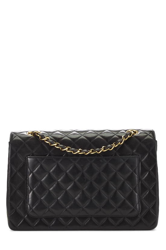 Black Quilted Lambskin Paris Limited Double Flap Medium, , large image number 3