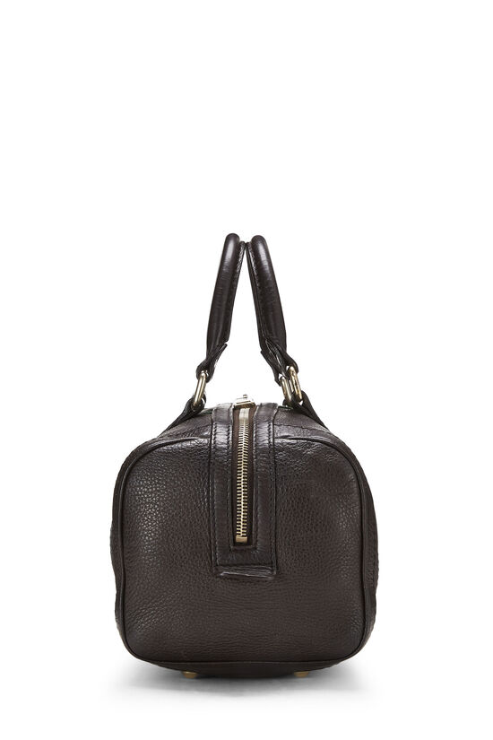Brown Leather Web Boston Bag Small, , large image number 2