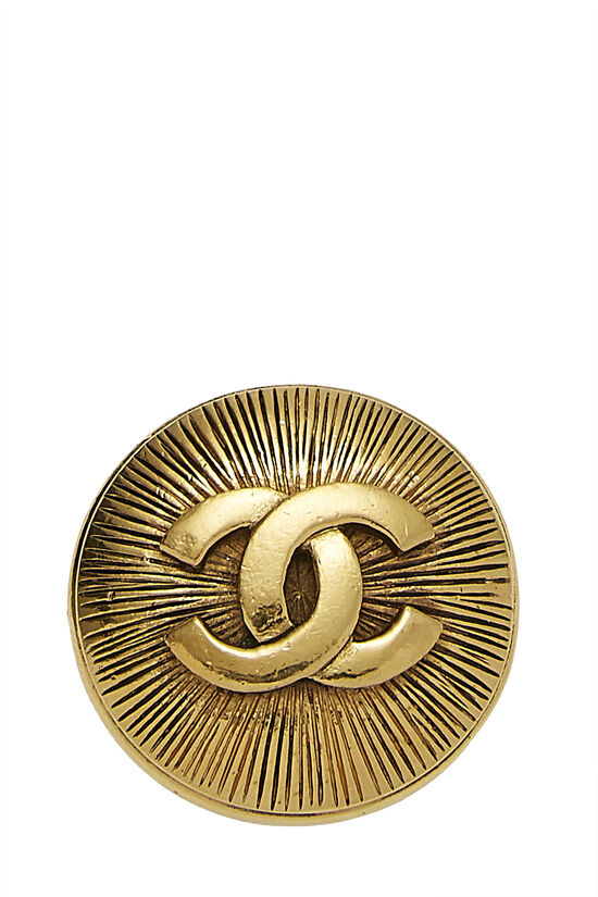 Gold 'CC' Sunburst Pin, , large image number 0