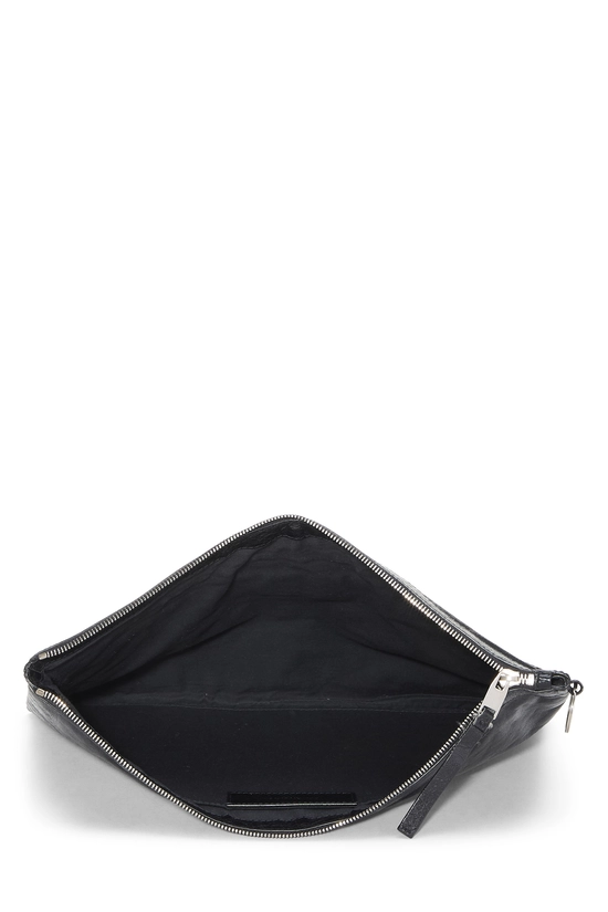Black Agneau Clutch, , large image number 3