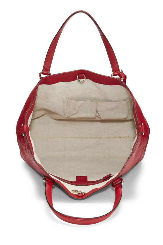 Gucci Red Leather Soho Chain Shoulder Bag Large QFB1EWLTR5002