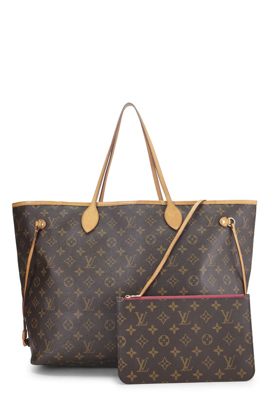 Pink Monogram Canvas Neverfull GM NM, , large image number 4