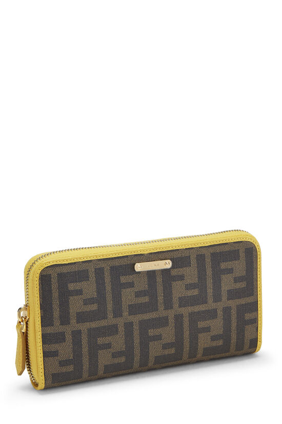 Yellow Zucca Coated Canvas Zip Around Wallet, , large image number 2