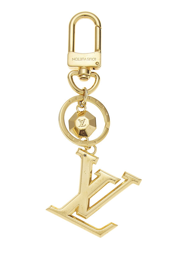 Gold Monogram Facettes Key Holder, , large image number 0