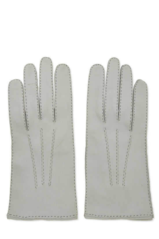White Lambskin Facile Gloves, , large image number 0