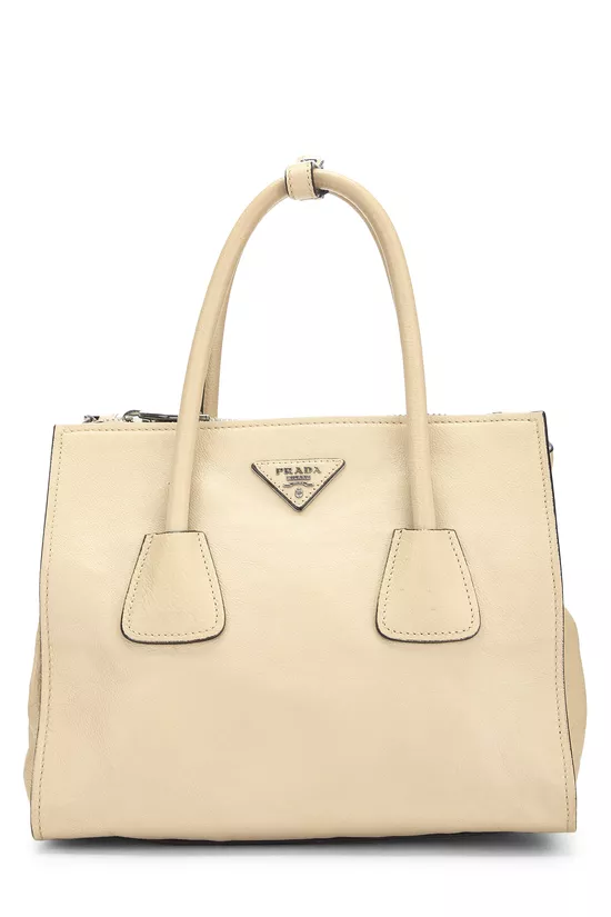 Beige Vitello Daino Convertible Handbag Small, , large image number 0