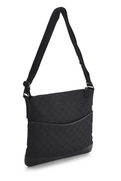 Black Canvas Pocket Messenger, , large