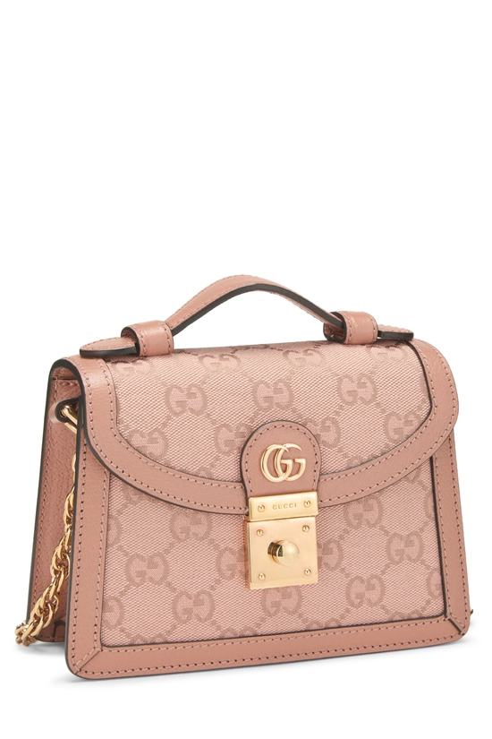 Pink GG Canvas Ophidia Shoulder Bag, , large image number 1