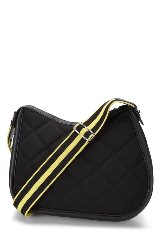 Black Woolycot Horseback Shoulder Bag, , large image number 3