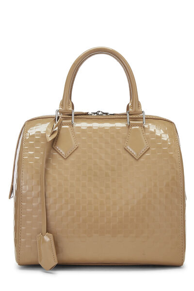 Beige Damier Facette Speedy Cube MM