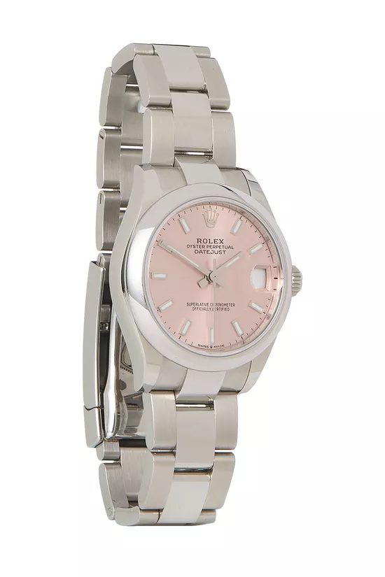 Pink Dial Stainless Steel Datejust 278240 31mm, , large image number 0