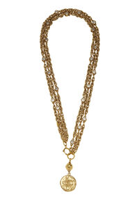 Louis Vuitton Gold & Purple Lock Me Necklace QJJAZC17UB002