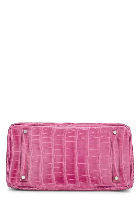 Fuchsia Pink Porosus Crocodile Birkin 35, , large image number 4