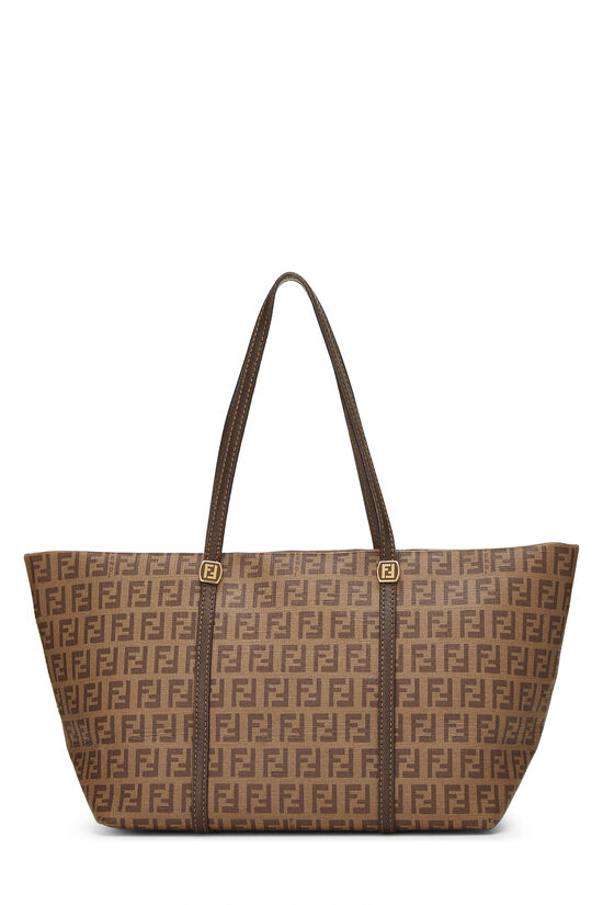 Brown Zucchino Coated Canvas Tote Small, , large image number 1