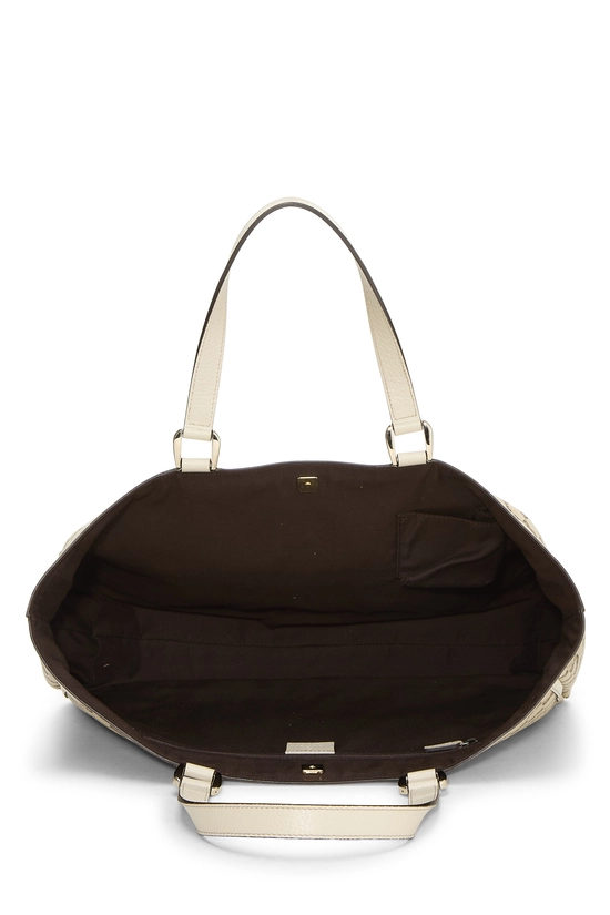 White Original GG Canvas D-Ring Abbey Tote Large, , large image number 5
