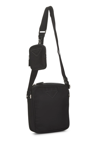 Prada Black Nylon Messenger Bag Medium — photo 2