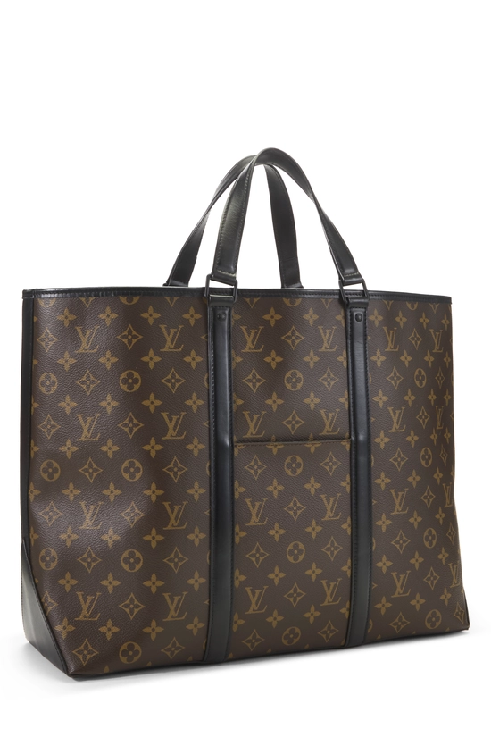 Black Monogram Canvas Macassar Weekender GM, , large image number 1