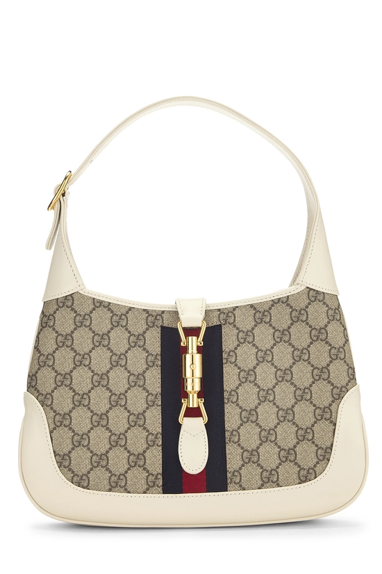 White GG Supreme Jackie 1961 Shoulder Bag Small, , large image number 0