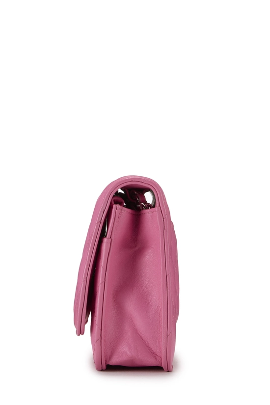 Pink Quilted Lambskin Classic Wallet On Chain (WOC), , large image number 2