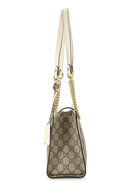 White GG Supreme Padlock Tote Small, , large image number 2