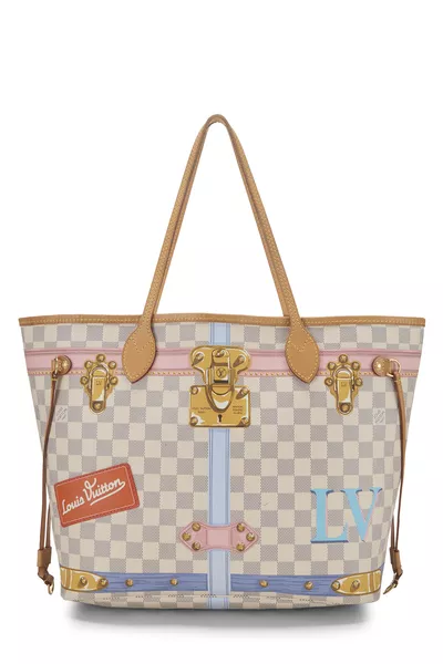 Pink Damier Azur Trunk Neverfull MM