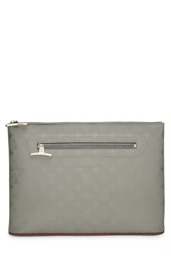 Grey Monogram Titanium Pochette Cosmos, , large image number 0