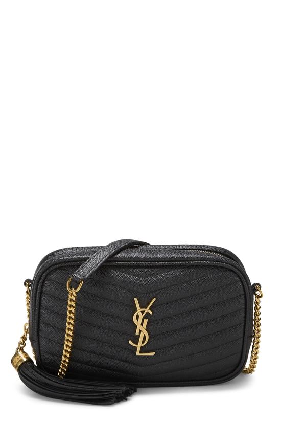 Black Grainy Leather Lou Camera Bag Mini, , large image number 0