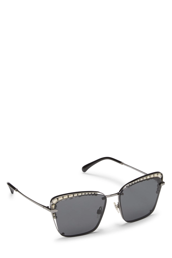 Grey Metal Aviator Sunglasses 4235-H, , large image number 1