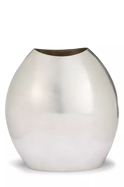 Silver Plated Bean Vase Tall