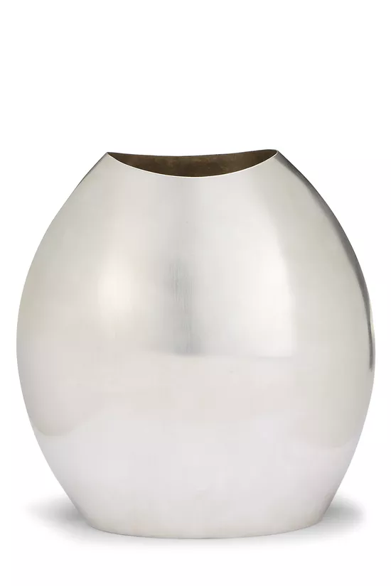 Silver Plated Bean Vase Tall, , large image number 0