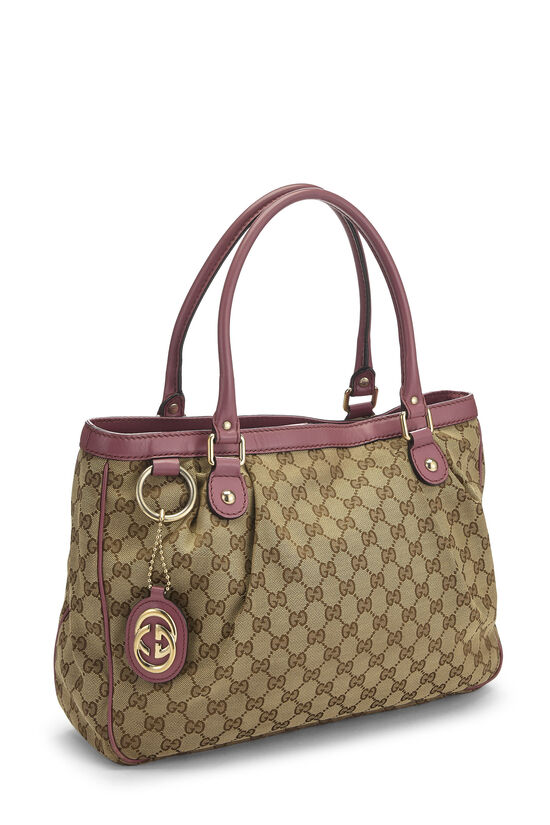 Pink Original GG Canvas Sukey Handbag Large, , large image number 1