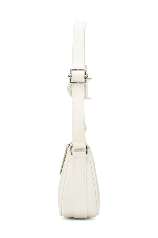 White Leather Charms Shoulder Bag, , large image number 2