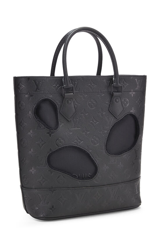 Comme des Garçons x Louis Vuitton Black Monogram Empreinte Bag with Holes PM, , large image number 2