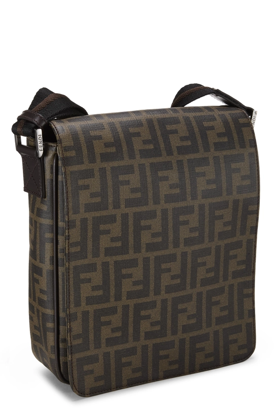 Brown Zucca Coated Canvas Messenger, , large image number 1