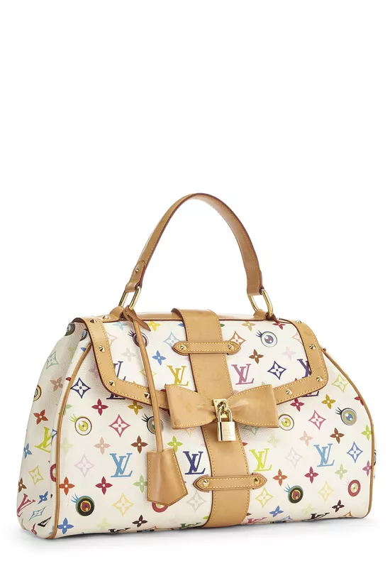 Takashi Murakami x Louis Vuitton White Multicolore Eye Love Monogram Sac Retro GM, , large image number 1