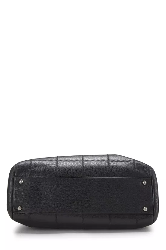 Black Calfskin Chocolate Bar Tote, , large image number 4