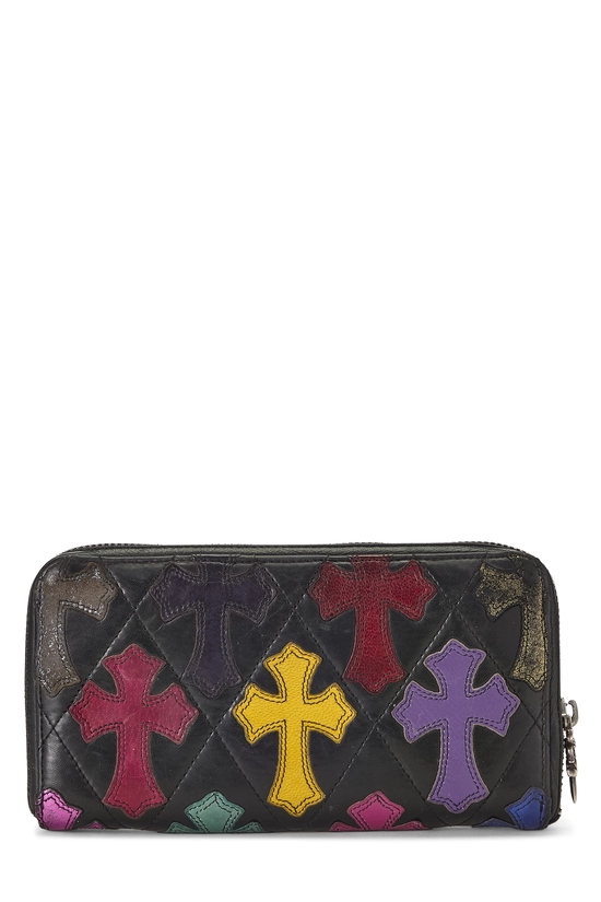 Pre-Owned Multicolor Leather Cemetery Cross Zip-Around Wallet
