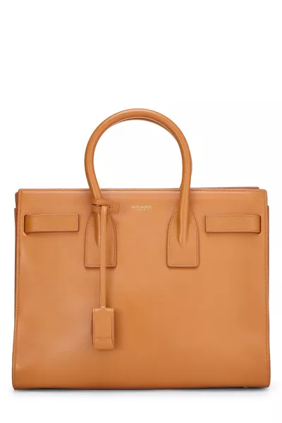 Orange Calfskin Sac De Jour Small