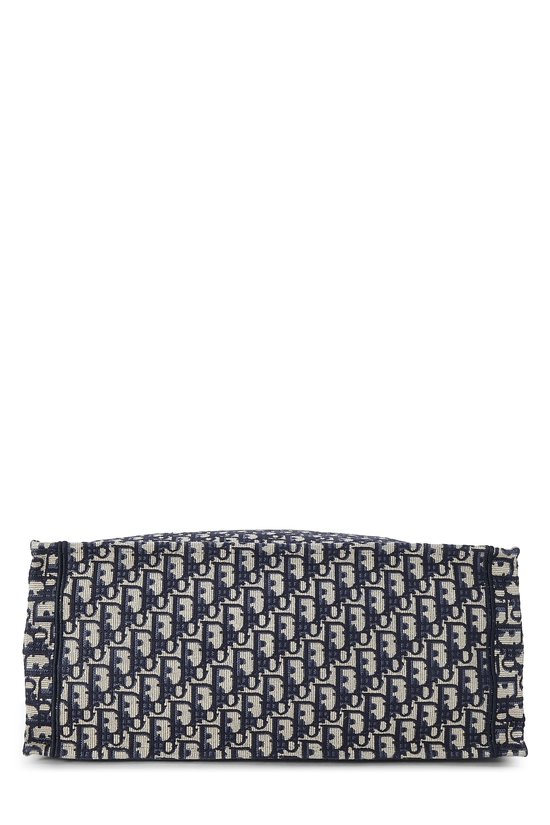 Navy Oblique Canvas Book Tote Large, , large image number 4