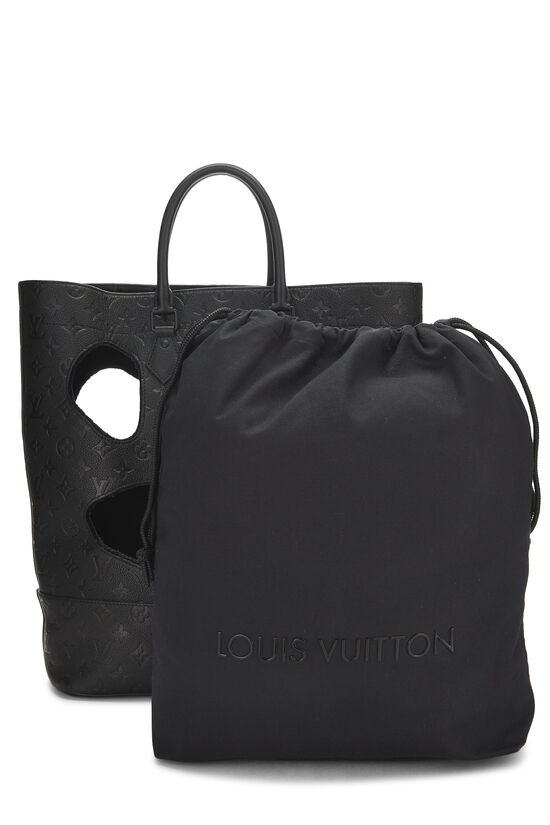 COMME DES GARÇONS x Louis Vuitton Black Monogram Empreinte Bag with Holes, , large image number 6