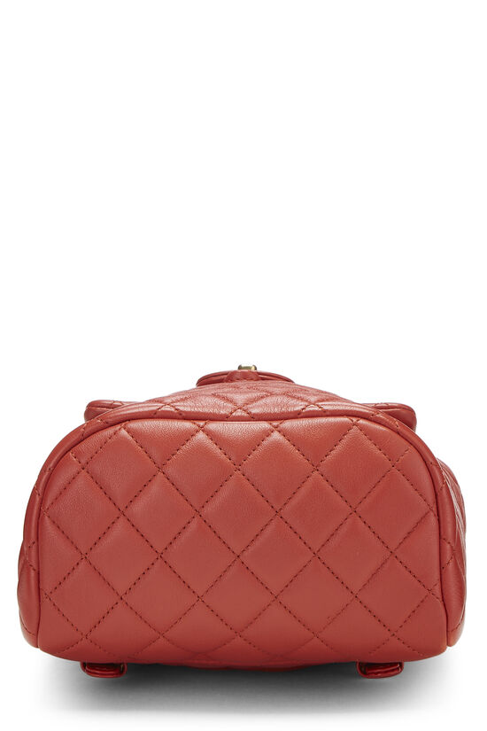Chanel Red Quilted Lambskin Urban Spirit Backpack Large Q6B2AZ1IR5000