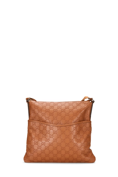 Orange Guccissima Pocket Messenger