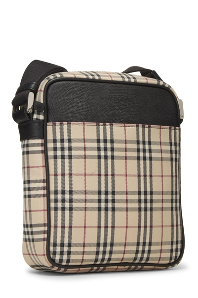 Burberry Brown Jacquard House Check Vertical Camera Bag Medium — photo 2
