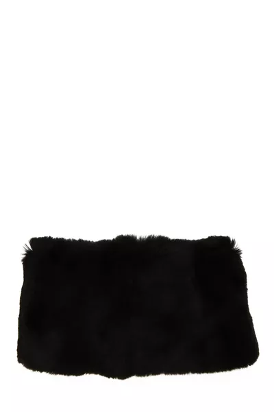 Black Fur Muffler, , large