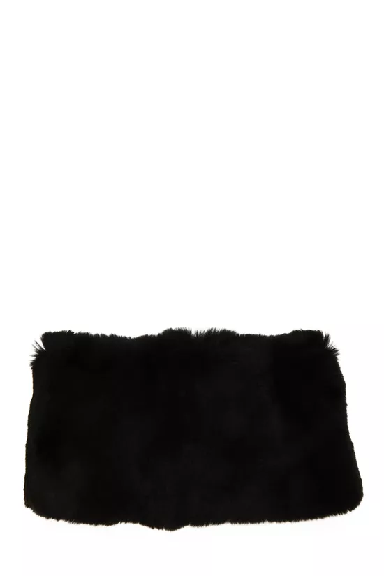 Black Fur Muffler, , large image number 1