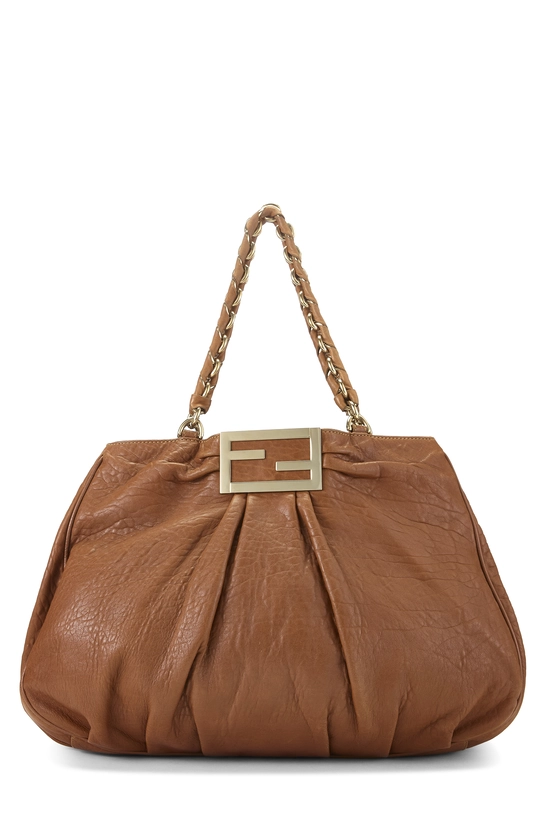 Brown Leather Mia Hobo Large, , large image number 0