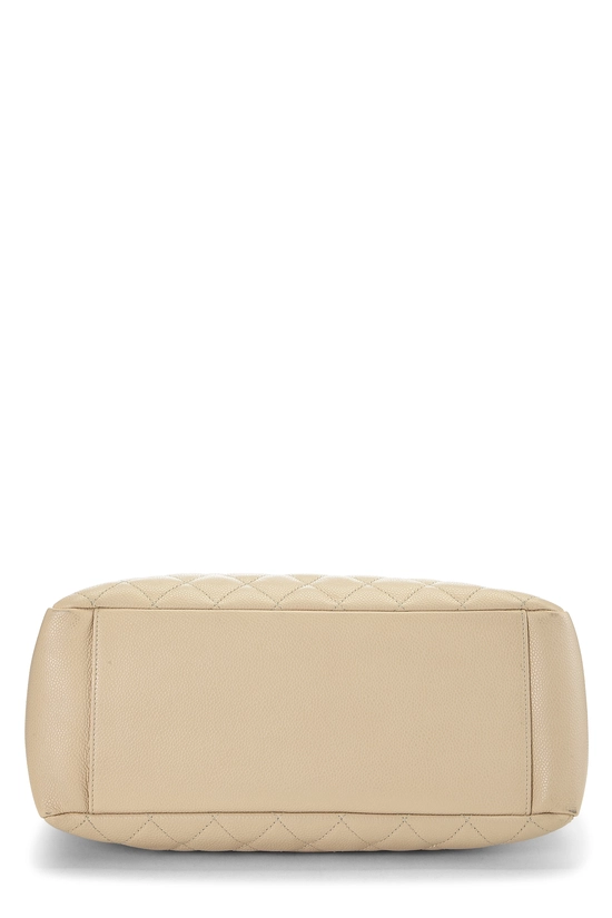 Beige Quilted Caviar Grand Shopping Tote (GST), , large image number 4