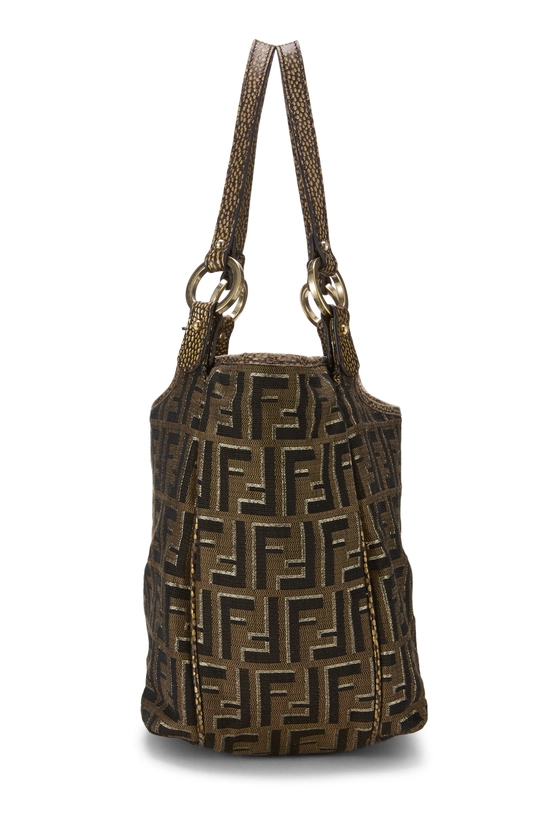 Brown Zucca Canvas Shoulder Bag Medium, , large image number 2